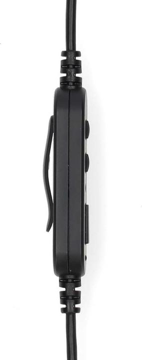 Image du produit Nedis Casque pour PC - Écouteur - Mono - USB Type-A/USB Type-C - Microphone pliable - Noir (Filaire, USB-C)