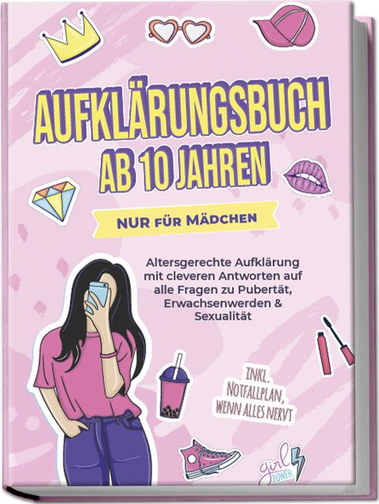 Actual product image Sex education book from 10 years ONLY for girls: Age-appropriate sex education with clever answers (German, Karolin Berghaus, 2024)