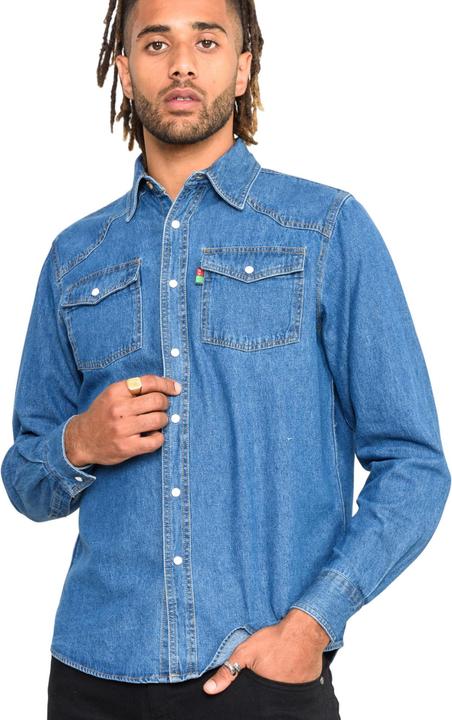 Actual product image DUKE Western denim shirt (XXL)