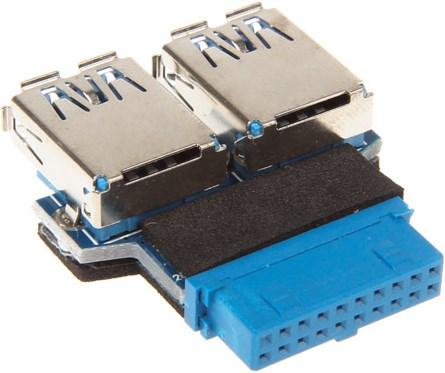 Produktbild InLine Adapter intern USB 3.0 zu extern USB 3.0 - Platine (USB 3.0, 5 cm)