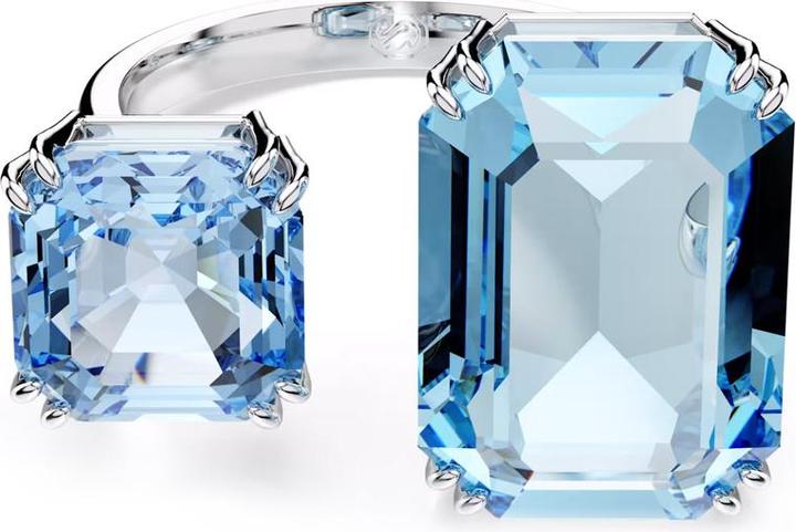 Swarovski Millenia Offener Ring Oktagon Schliff Blau (58)