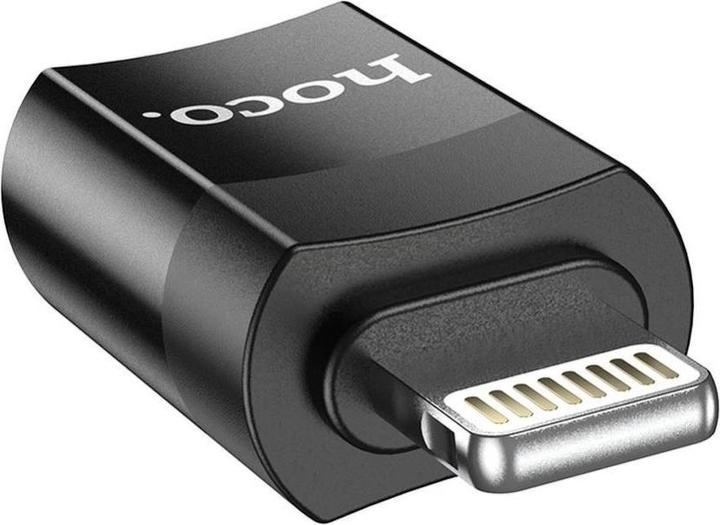 Actual product image Hoco USB Adapter UA17 Type-C - Lightning Black (Lightning)