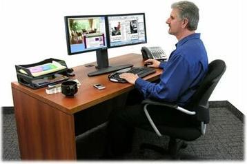 Produktbild Ergotron Neo-Flex Monitor Standfuss (Tisch, 24")