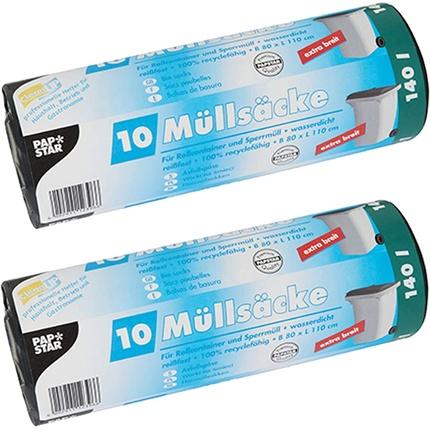 Immagine prodotto Papstar 12396 Sacchetto per rifiuti (e) (10 x, 140 l)