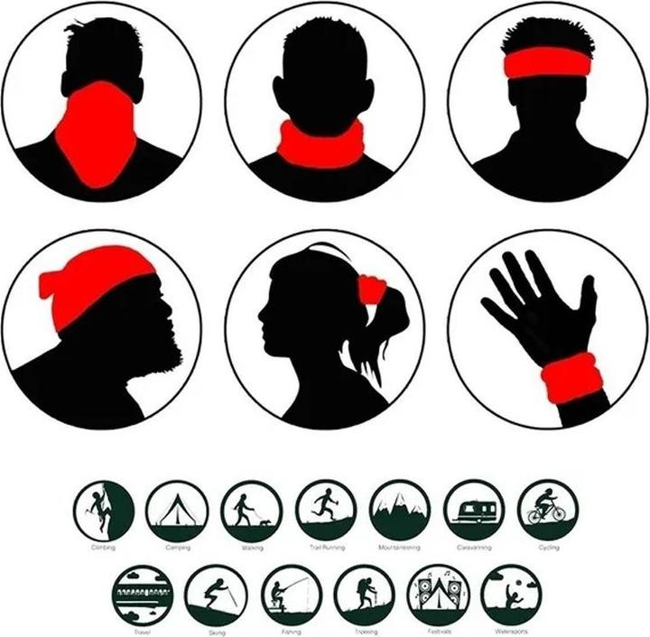 Produktbild Cbx Schlauchschal, Bandana für Erwachsene mit Motiv, für Halloween, Motorradfahren, etc.