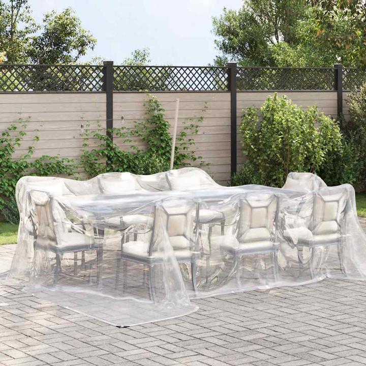 Immagine prodotto VidaXL Telone trasparente con occhielli 4x4 m telone trasparente in polietilene (400 x 400 cm)