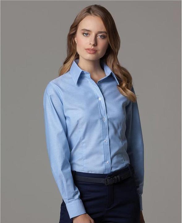 Produktbild Russell Collection Easy Care Oxford Bluse Langarm (XXL)