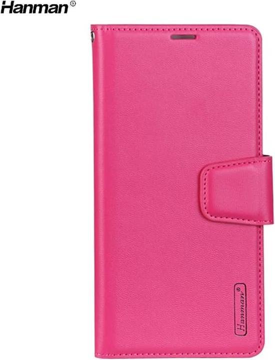 Actual product image Hanman Samsung Galaxy S21 Plus - Mill flip case with 3 card slots, pink (Samsung Galaxy S21+)