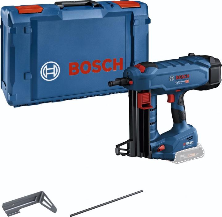 1 x perno di espulsione (1 600 A02 K03), 1 gancio di fissaggio (1 600 A02 K07), 1 x inserto XL-BOXX per GNB 18V-38 (6 082 850 728), 1 x XL-BOXX (1 605 438 1GL)
