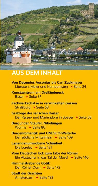 Actual product image Travel guide river cruises Rhine (German, Annette Lorenz)