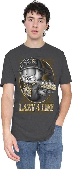 Actual product image Garfield Unisex Adult Lazy 4 Life T-Shirt (3XL)