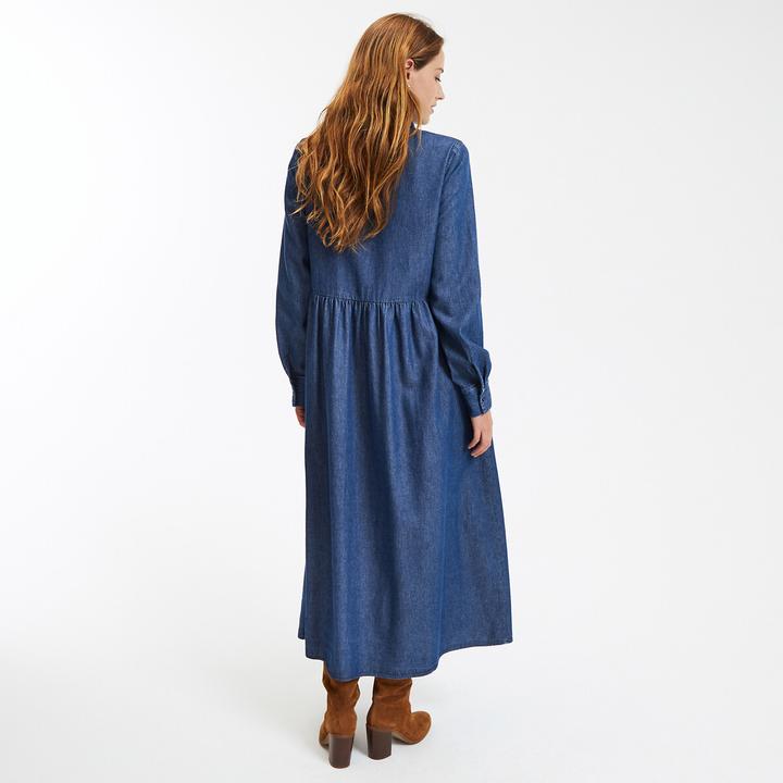 Produktbild La Redoute Collections Langes Jeanskleid mit langen Ärmeln (38)