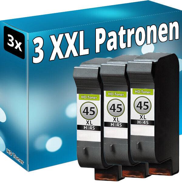 Produktbild Druckfuxx 3xREFILL für HP 45 DeskJet 980cxi 1280 960c 970cse 990 cse cxi OfficeJ