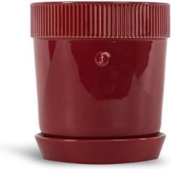 Sagaform Pot à herbes aromatiques Elise bordeaux, D17 H19