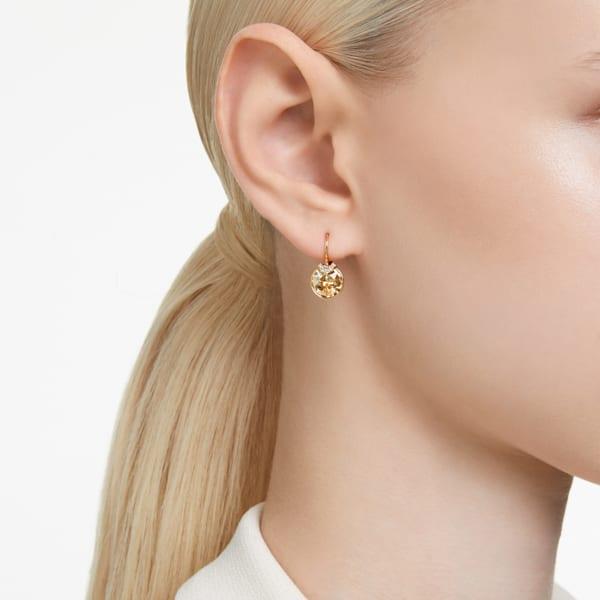 Produktbild Swarovski Bella V Drop Ohrhänger Rundschliff Gold (Swarovski Metall)