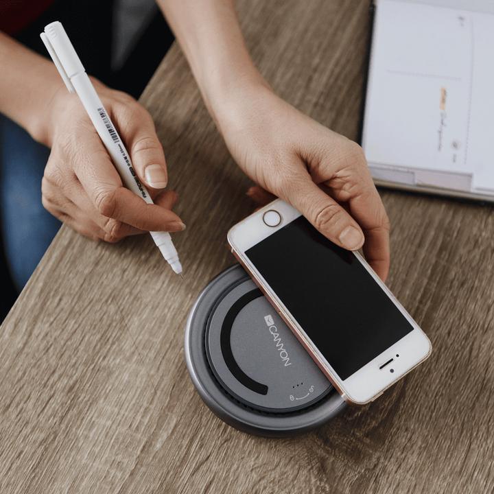 Produktbild Canyon USB-5-in1 HUB USB-C > HDMI/2xUSB/USB-C/VGA/QI Laden (USB-C, 5 Ports)