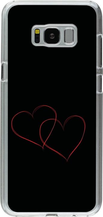 Actual product image PhoneLook Coque transparent Valentine 2023 attached heart (Samsung Galaxy S8+)