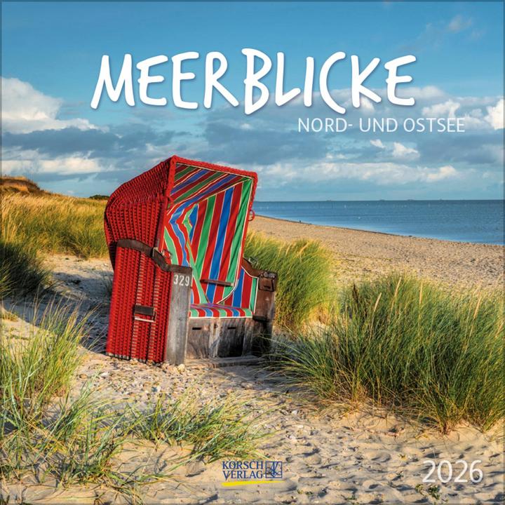 Produktbild Meerblicke - Nord- und Ostsee 2026 (30 x 30 cm, Harter Einband, Französisch, Englisch)