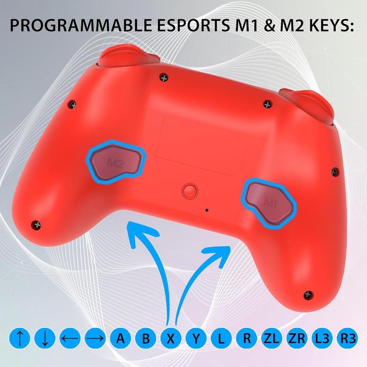 Image du produit Subsonic Contrôleur sans fil à Led rouge pour Switch (Switch)