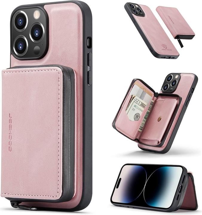 Immagine prodotto Cover-Discount iPhone 14 Pro Max - Custodia con carte di credito rosa (Apple iPhone 14 Pro Max)