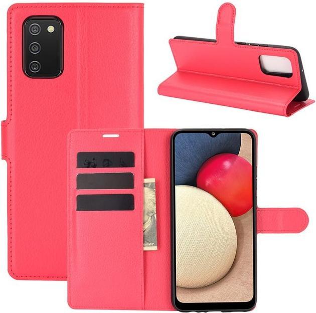 Produktbild MU Classic Litchi Leder Bookcover Series (Samsung Galaxy A02s)
