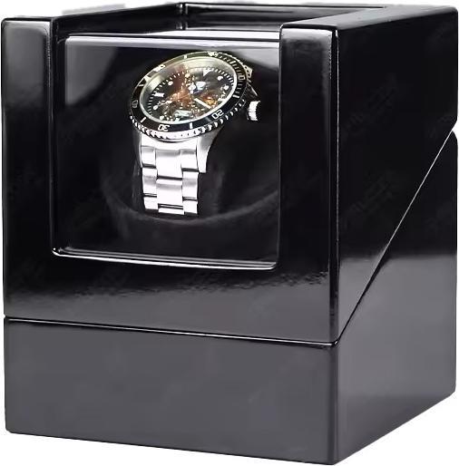 Actual product image Cbx Eleganter Uhrenbeweger für 1 Uhr, Watchwinder Schwarz poliert (1 x)