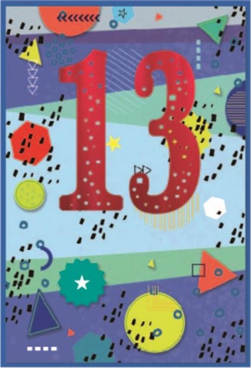 Immagine prodotto Simon Elvin 13° Compleanno Biglietto d'Auguri Misura Confezione 6 (6 pz.)