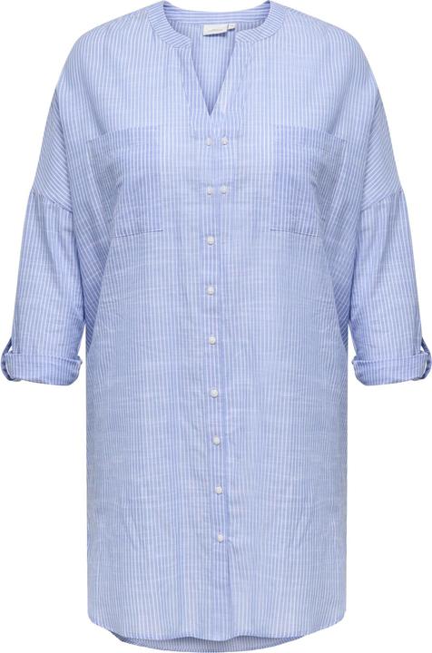 Only Locker geschnitten Button-Down Kragen Curve Ärmel mit Umschlag Hemd Hemd
