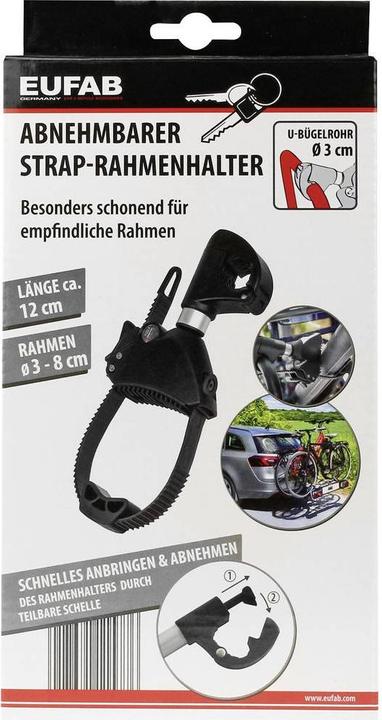 Actual product image Eufab Removable strap frame holder, short, lockable