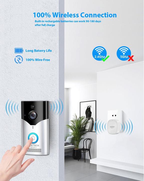 Solar Türklingel Mit Kamera - Wetterfeste Video Gegensprechanlage