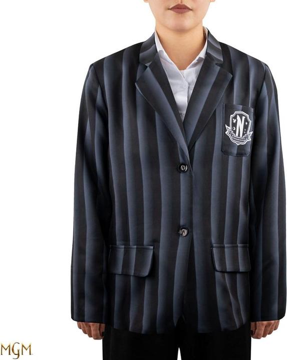 Produktbild Cinereplicas Wednesday Jacke Nevermore Academy black Striped Blazer Grösse S (S)
