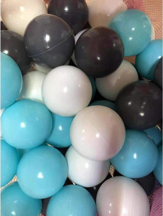 Produktbild Knorrtoys Bälleset ca. Ø6 cm - 100 balls/creme/grey/lightblue