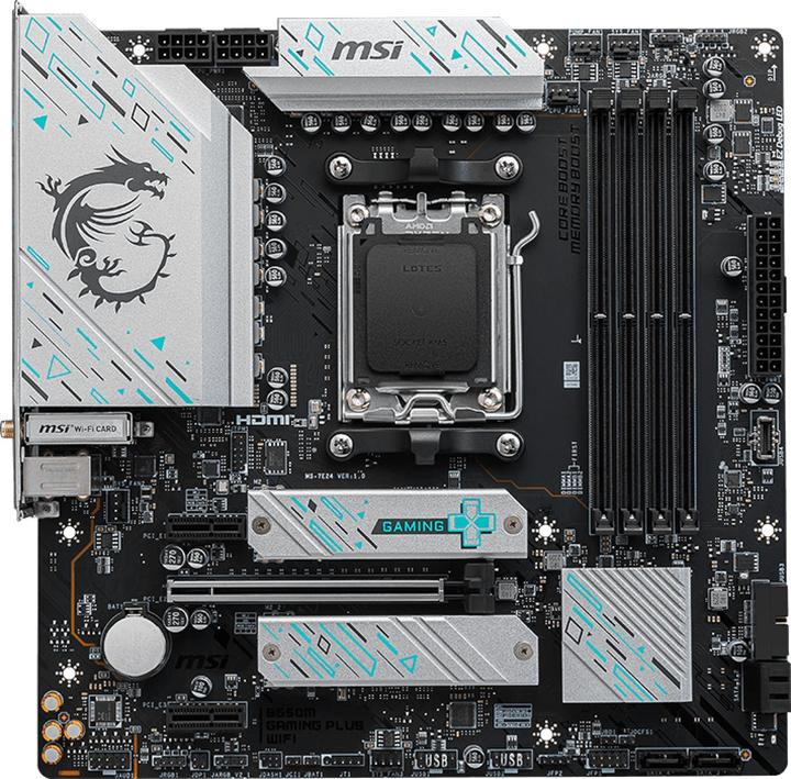 Actual product image MSI AM5 B650M GAMING PLUS WIFI M-ATX (AM5, AMD B650, mATX)
