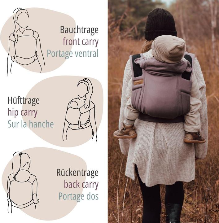 Actual product image Hoppediz Bondolino b.pure baby carrier