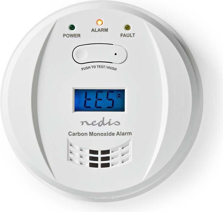 Produktbild Nedis Kohlenmonoxid-Alarm | Batteriebetrieben | Batterie Lebensdauer bis zu: 5 Jahre | Mit Testtast