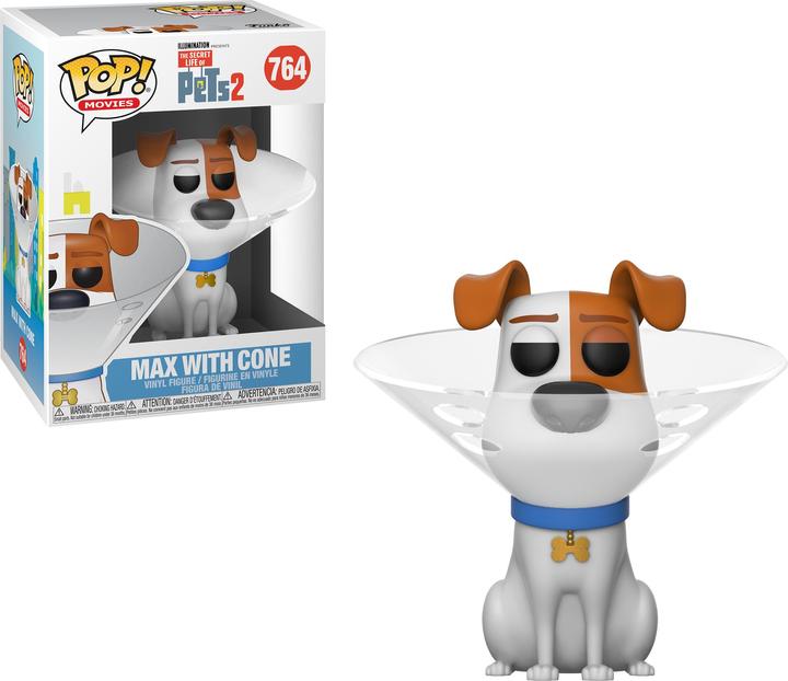 Actual product image Funko POP! - Pets 2: Max with Cone