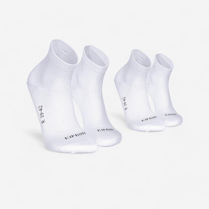 Image du produit Kiprun Chaussettes de course mi-hautes fines pack de 2 - Run 500 (39, 42)