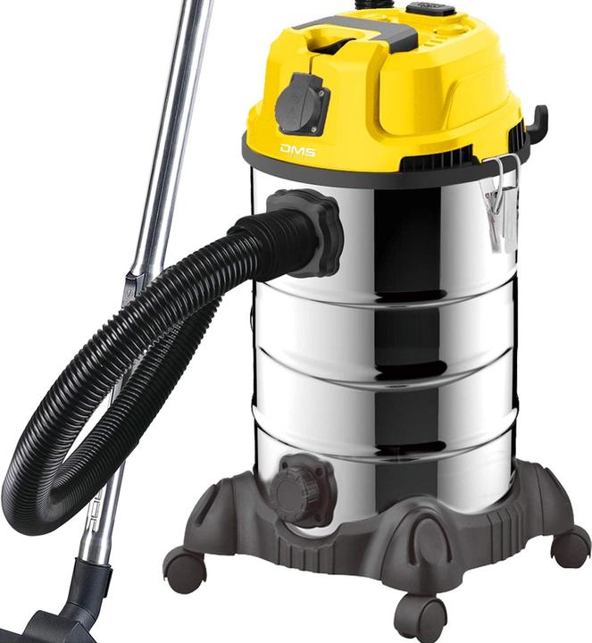 Image du produit DMS Aspirateur industriel de 2300 watts Jaune (Aspirateur eau et poussière)