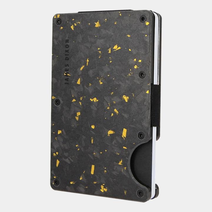 James Dixon Forged Carbon - Matt Black Yellow - Money Clip