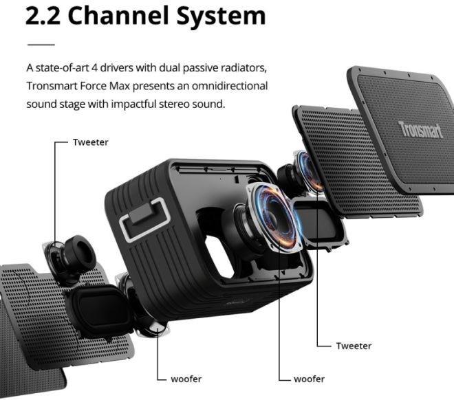 Immagine prodotto Tronsmart Force Max (13 h, Batteria ricaricabile)