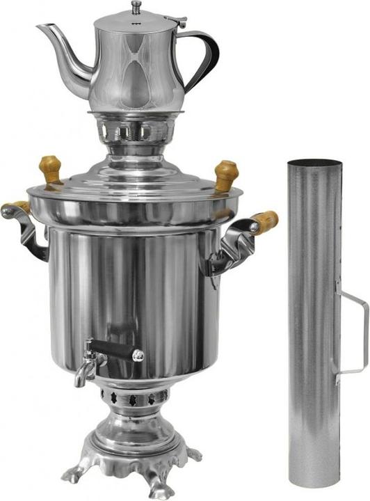 Produktbild Legro Holzkohle Samowar mit Teekanne (5 l)