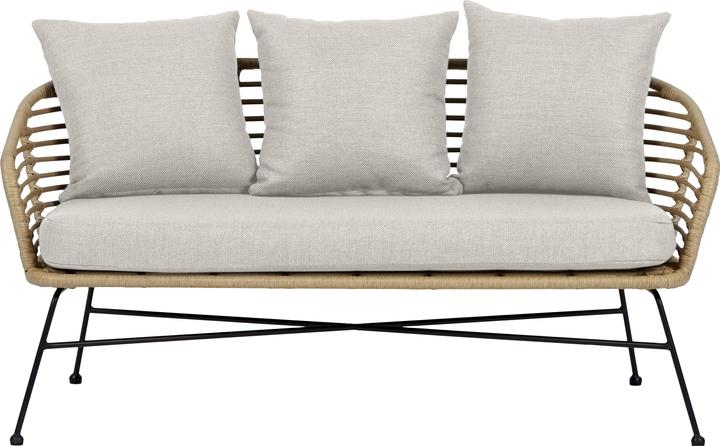 Produktbild Schou Loungesofa Kaja, 2 Sitzplätze, Schwarz/Nature