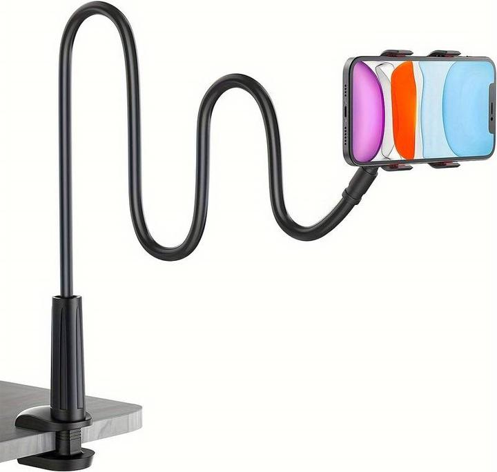 Immagine prodotto PhoneLook Portacellulare flessibile e mobile da 1,3 metri con morsetto universale per il bordo del tavolo