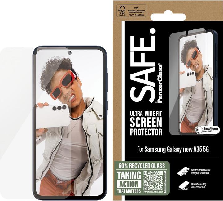 Actual product image PanzerGlass Safe By Screen (1 Piece, Samsung Galaxy A36)