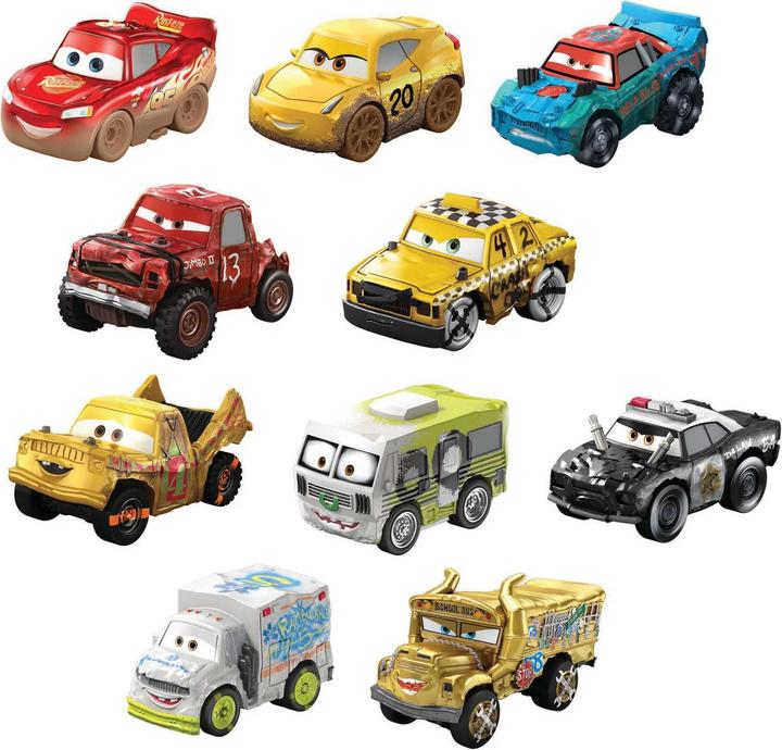 Actual product image Mattel Disney Pixar Cars Mini Racers 10 Pack Assortment