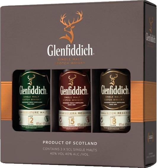 Immagine prodotto Glenfiddich Collezione di degustazione (Single Malt, Whisky scozzese, 3 x 5 cl)