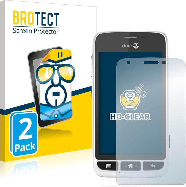 Produktbild BROTECT Schutzfolie Displayschutz Klar (2 Stück, Doro Liberto 820 Mini)