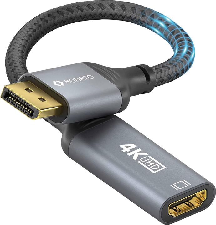 Actual product image Sonero DisplayPort – HDMI (HDMI, 20 cm)