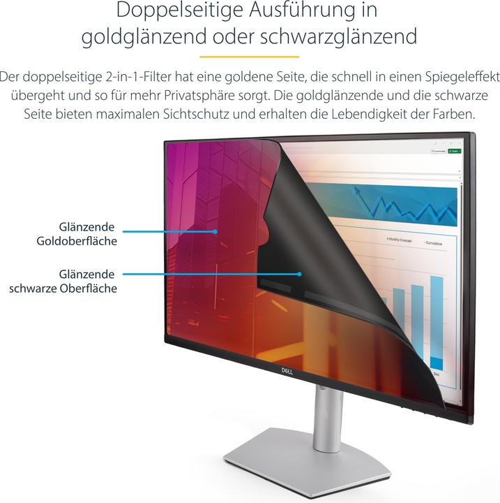 Produktbild StarTech com 2469G-PRIVACY-SCREEN, 61 cm (24"), 16:9, Monitor, Rahmenloser Blickschutzfilter, G (24.02", 16 : 9)