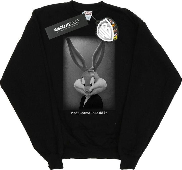 Actual product image Looney Tunes Mens Bugs Bunny Yougottabekiddin Sweatshirt (M)